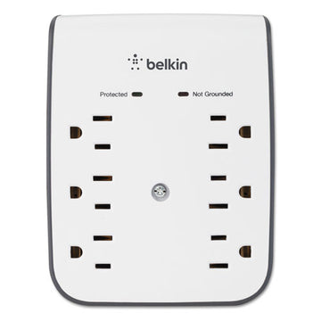 Belkin® Surgeplus Usb Wall Mount Charger, 6 Outlets; 2 Usb, White freeshipping - TVN Wholesale